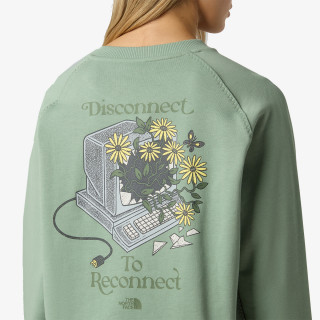 THE NORTH FACE Pulover W CONNECT RELAXED CREW SWEATSHIRT-GRAPHI 