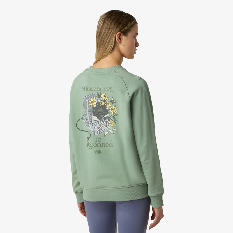 THE NORTH FACE Pulover W CONNECT RELAXED CREW SWEATSHIRT-GRAPHI 