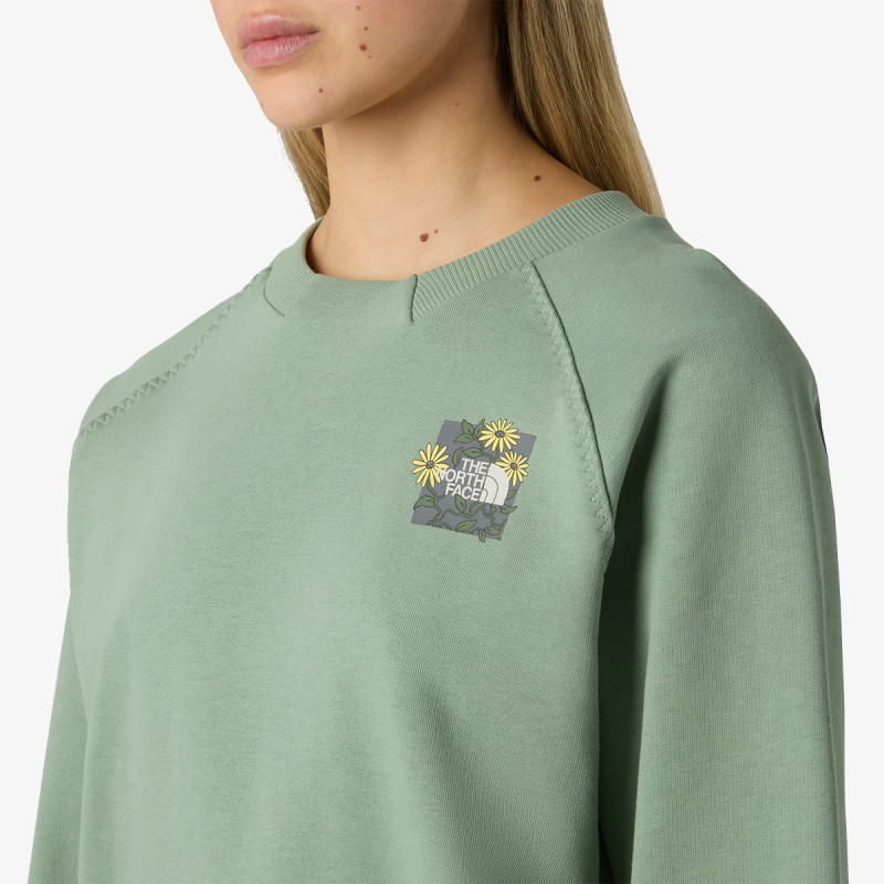 THE NORTH FACE Pulover W CONNECT RELAXED CREW SWEATSHIRT-GRAPHI 