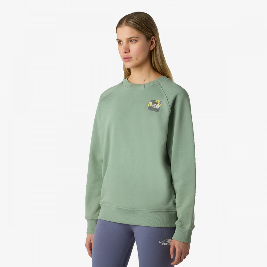 THE NORTH FACE Pulover W CONNECT RELAXED CREW SWEATSHIRT-GRAPHI 