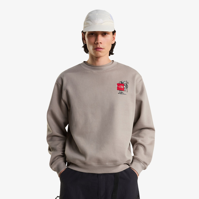 THE NORTH FACE Tricouri U GEAR UP GET OUT RLX CREW-GRAPHIC 