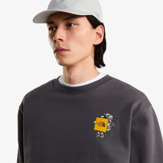 THE NORTH FACE Hanorace U GEAR UP GET OUT RLX CREW-GRAPHIC 