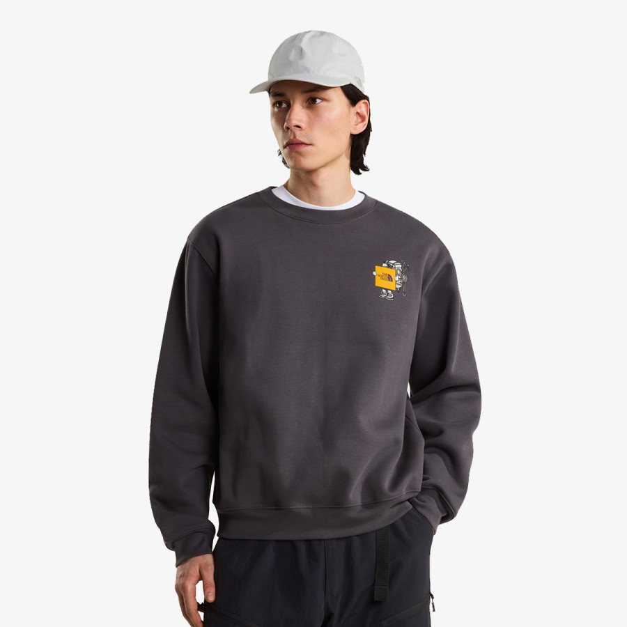 THE NORTH FACE Hanorace U GEAR UP GET OUT RLX CREW-GRAPHIC 