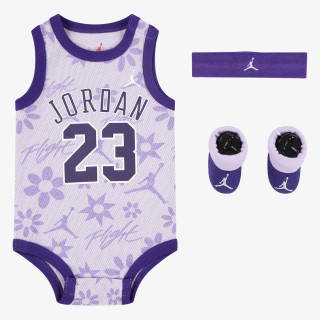 JORDAN Seturi GIRLS' INFANT JORDAN 3-PIECE MESH JERSEY BOX SET 