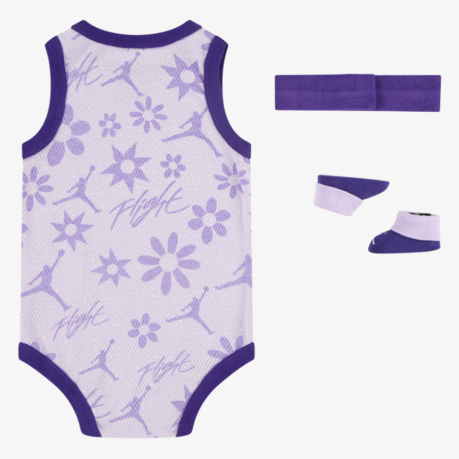 JORDAN Seturi GIRLS' INFANT JORDAN 3-PIECE MESH JERSEY BOX SET 