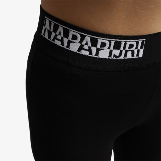 NAPAPIJRI Pantaloni ciclism N-BOX LEGGINGS 2 BLACK 041 