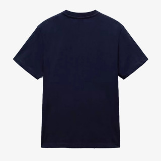 NAPAPIJRI Tricouri S-BOX LOGO SS 176 BLU MARINE 