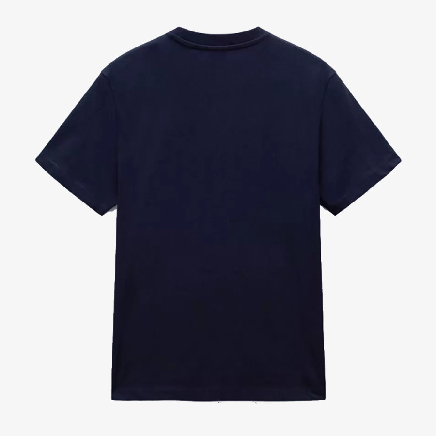 NAPAPIJRI Tricouri S-BOX LOGO SS 176 BLU MARINE 