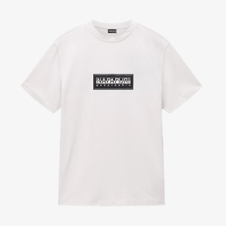 NAPAPIJRI Tricouri S-BOX LOGO SS N1A WHITE WHISPER 
