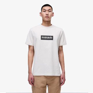 NAPAPIJRI Tricouri S-BOX LOGO SS N1A WHITE WHISPER 