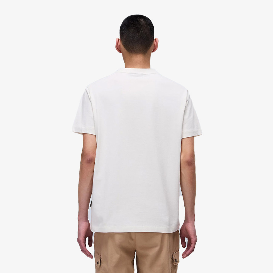 NAPAPIJRI Tricouri S-BOX LOGO SS N1A WHITE WHISPER 