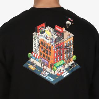 SPRAYGROUND Hanorace BLOCK PARTY CREWNECK BLK 