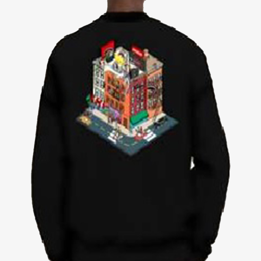 SPRAYGROUND Hanorace BLOCK PARTY CREWNECK BLK 
