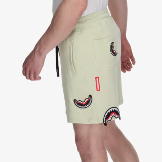 SPRAYGROUND Pantaloni scurti SHARK PATCHES SHORTS SAGE 