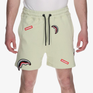 SPRAYGROUND Pantaloni scurti SHARK PATCHES SHORTS SAGE 
