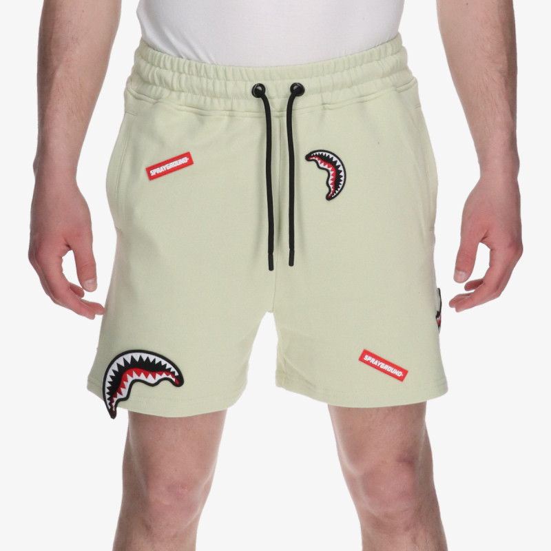 SPRAYGROUND Pantaloni scurti SHARK PATCHES SHORTS SAGE 