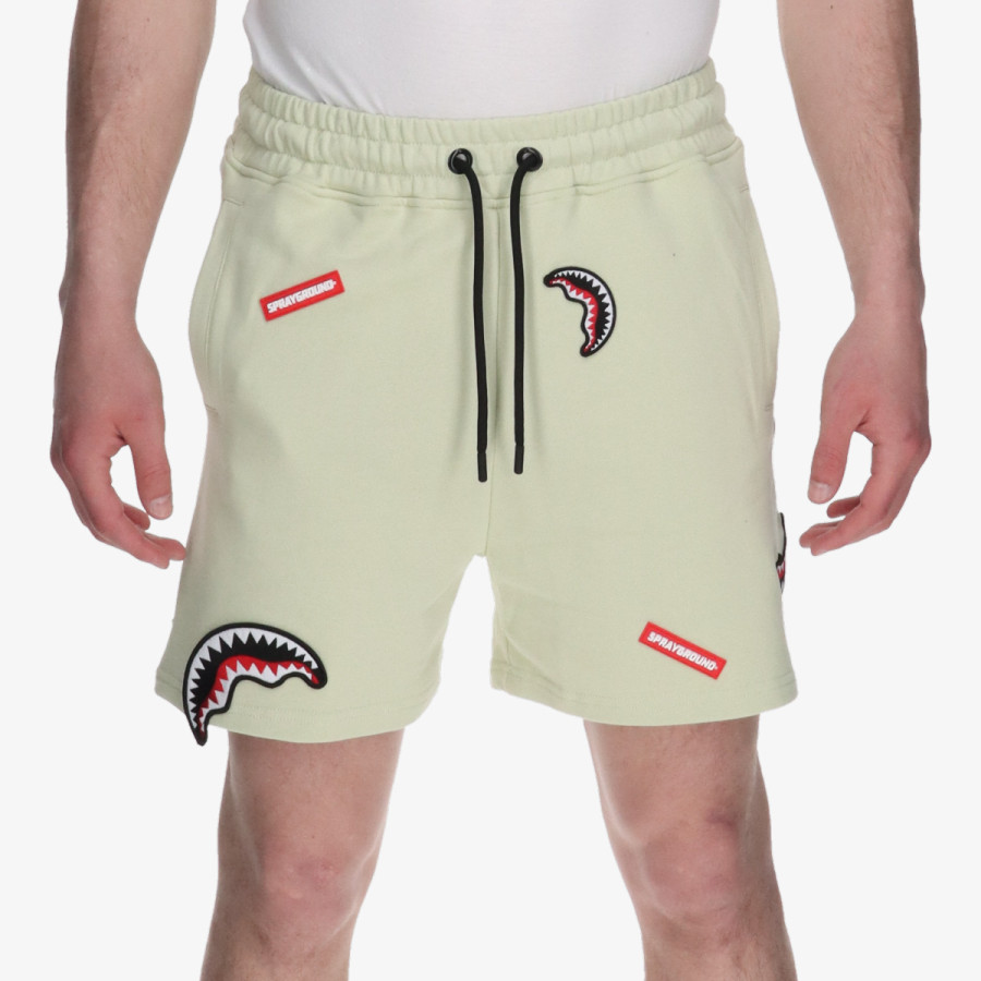 SPRAYGROUND Pantaloni scurti SHARK PATCHES SHORTS SAGE 