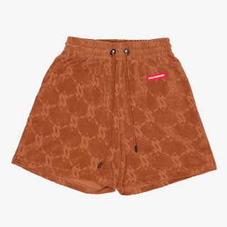 SPRAYGROUND Pantaloni scurti ALL THE MONEY SHORTS BROWN 