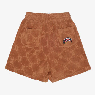 SPRAYGROUND Pantaloni scurti ALL THE MONEY SHORTS BROWN 