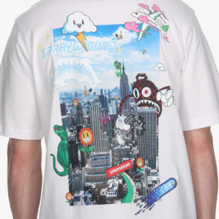 SPRAYGROUND Tricouri CHARACTER INVASION T-SHIRT WHT 