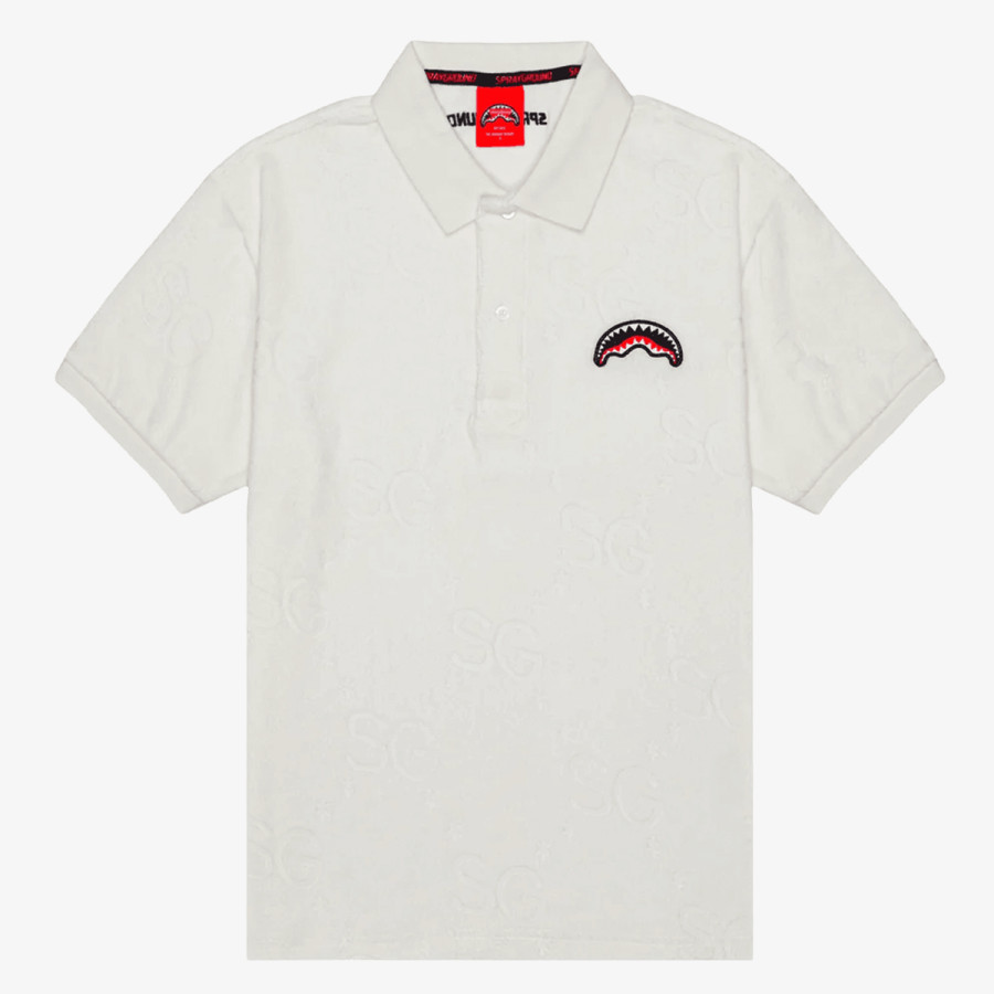 SPRAYGROUND Tricouri SG JAQUARD POLO SHIRT WHT 