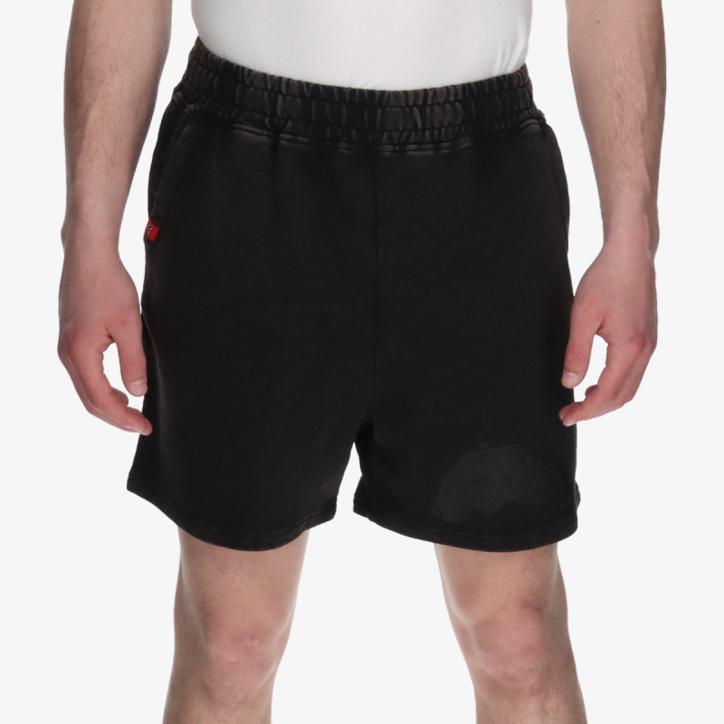 SPRAYGROUND Pantaloni scurti STONE WASHED MELTED SHARK SHORTS BLK 