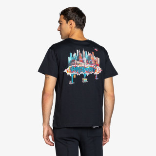 SPRAYGROUND Tricouri CITY SKYLINE NEW REGULAR T-SHIRT BLK 