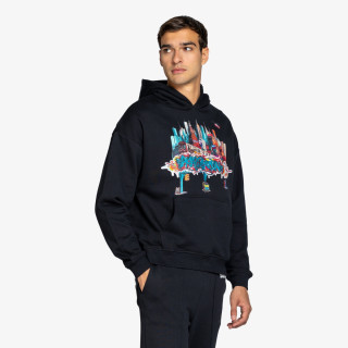 SPRAYGROUND Hanorace CITY SKYLINE COMFY HOODIE BLK 