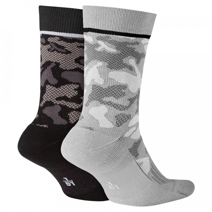 NIKE Sosete U SNKR SOX CREW 2PR - CAMO 