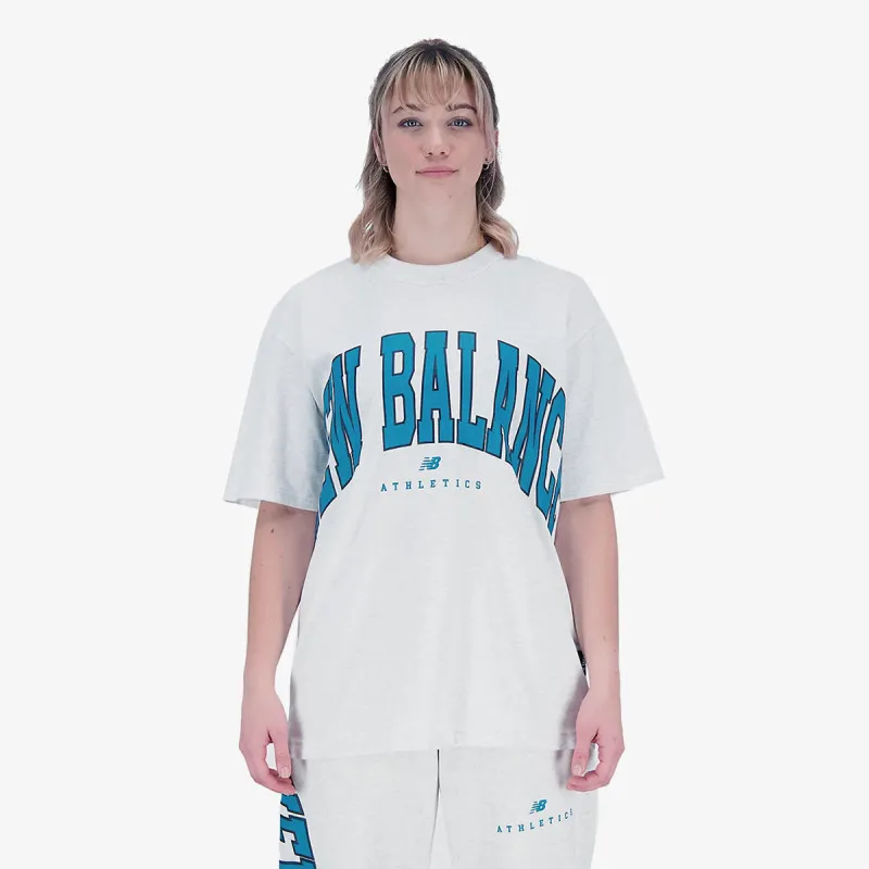 NEW BALANCE Tricouri Uni-ssentials Warped Classics Cotton Jersey 