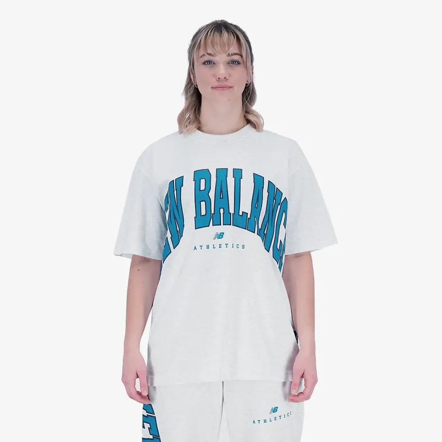 NEW BALANCE Tricouri Uni-ssentials Warped Classics Cotton Jersey 