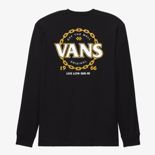 VANS Tricouri VANS CHAIN LS TEE Black 