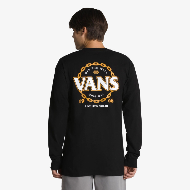 VANS Tricouri VANS CHAIN LS TEE Black 