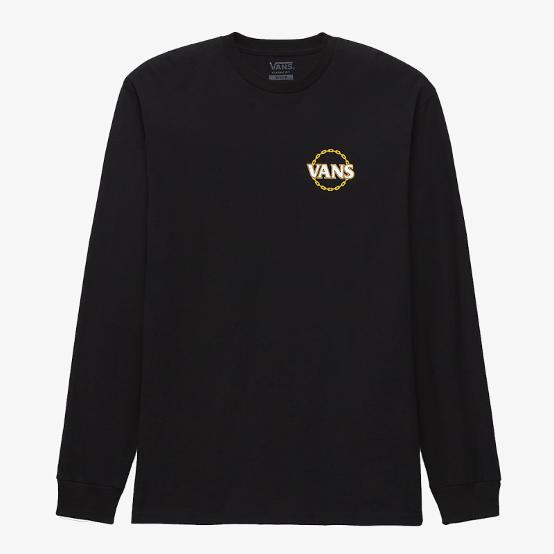 VANS Tricouri VANS CHAIN LS TEE Black 