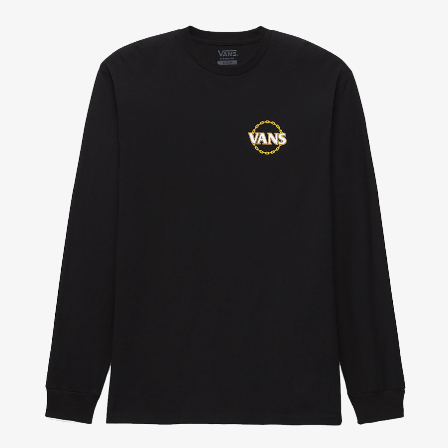 VANS Tricouri VANS CHAIN LS TEE Black 