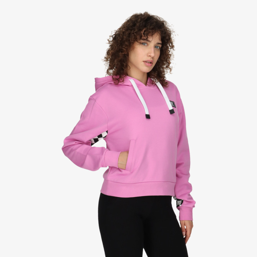 VANS Hanorace BOOM BOOM CHECK IT HOODIE CYCLAMEN 