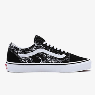 VANS Pantofi Sport Old Skool FLAMES BLACK/TRUE WHITE 