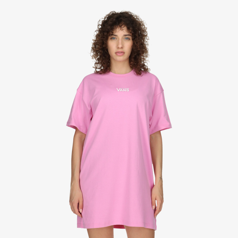 VANS Rochii WM CENTER VEE TEE DRESS CYCLAMEN 