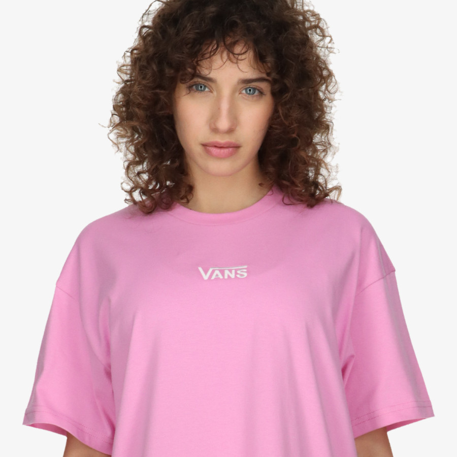 VANS Rochii WM CENTER VEE TEE DRESS CYCLAMEN 