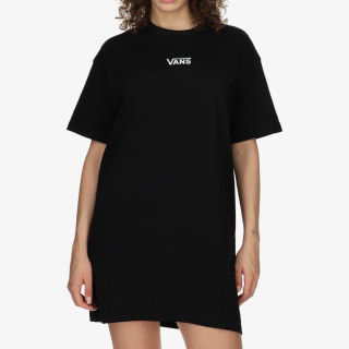 VANS Rochii WM CENTER VEE TEE DR BLACK 