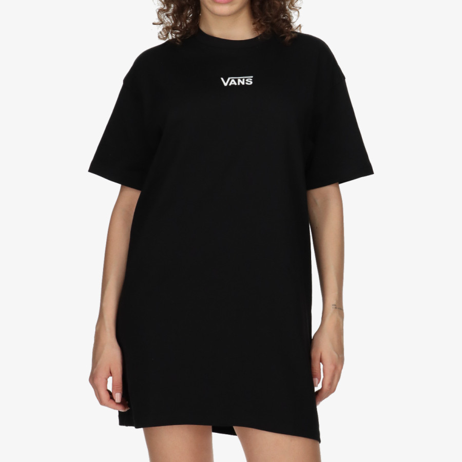 VANS Rochii WM CENTER VEE TEE DR BLACK 