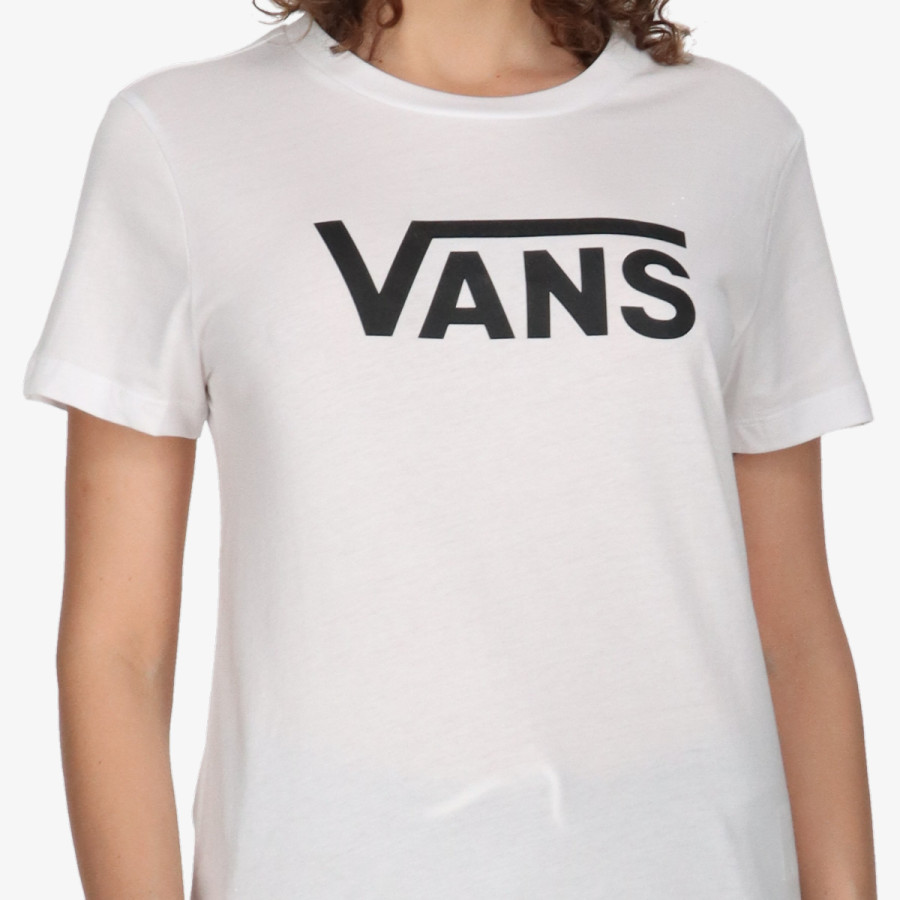 VANS Tricouri WM DROP V SS CREW-B WHITE-BLACK 