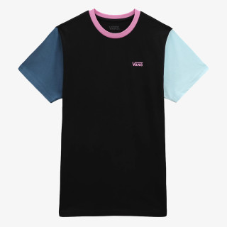 VANS Tricouri LEFT CHEST COLORBLOCK E BLACK 