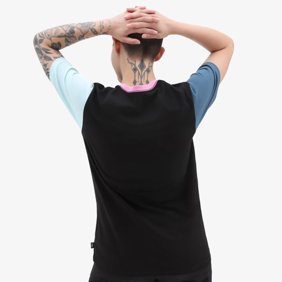 VANS Tricouri LEFT CHEST COLORBLOCK E BLACK 